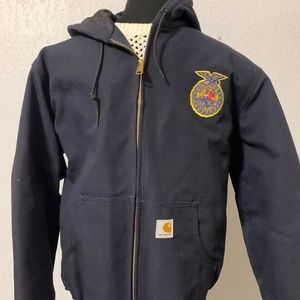 FFA Carhartt Navy Jacket Men's Size Medium